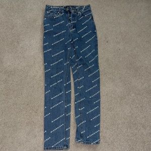 Misguided 0 straight leg jeans